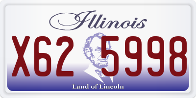 IL license plate X625998