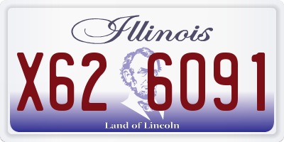 IL license plate X626091