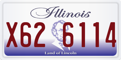 IL license plate X626114