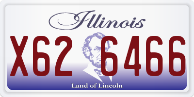 IL license plate X626466