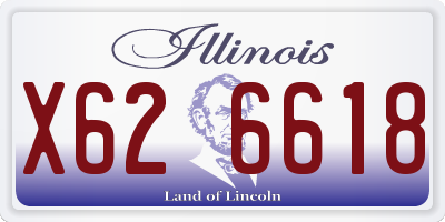 IL license plate X626618