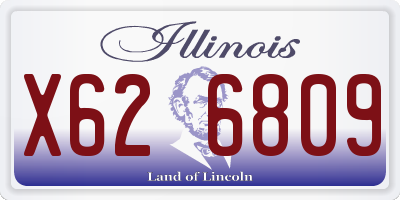 IL license plate X626809