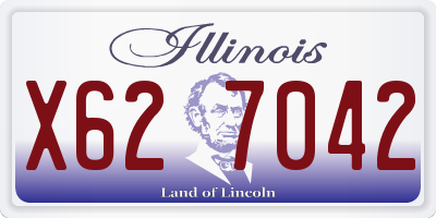IL license plate X627042