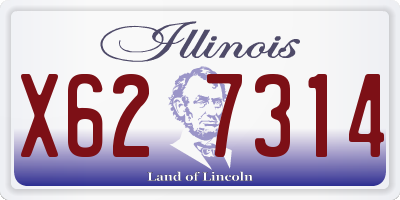 IL license plate X627314