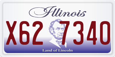 IL license plate X627340