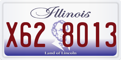 IL license plate X628013