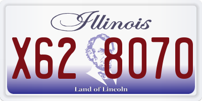 IL license plate X628070