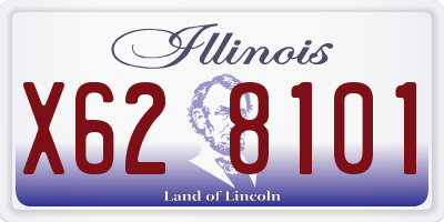 IL license plate X628101