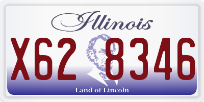 IL license plate X628346