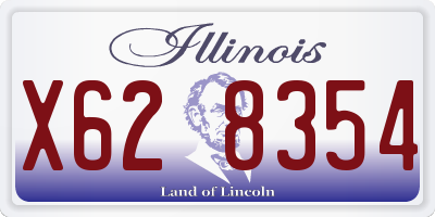 IL license plate X628354
