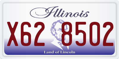 IL license plate X628502