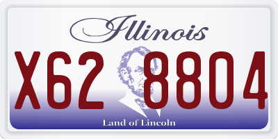IL license plate X628804