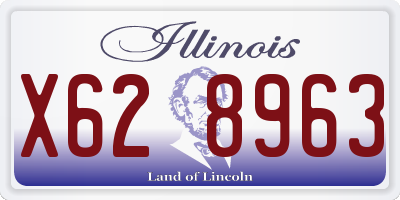 IL license plate X628963