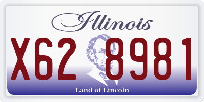 IL license plate X628981
