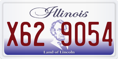 IL license plate X629054