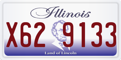 IL license plate X629133