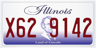 IL license plate X629142