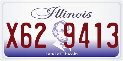 IL license plate X629413