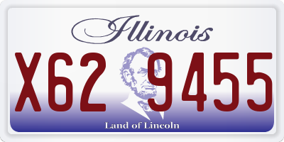 IL license plate X629455