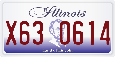 IL license plate X630614