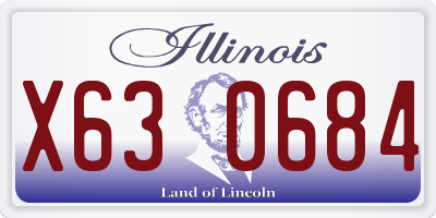 IL license plate X630684