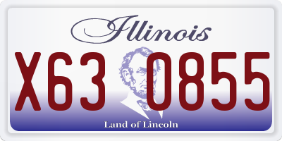 IL license plate X630855