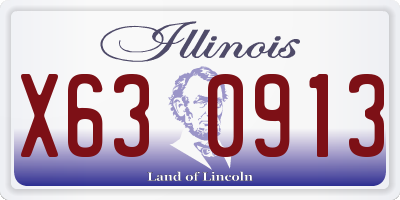 IL license plate X630913