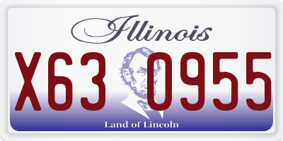 IL license plate X630955