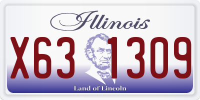 IL license plate X631309