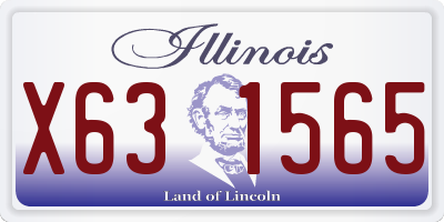 IL license plate X631565