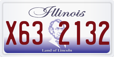IL license plate X632132