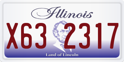 IL license plate X632317
