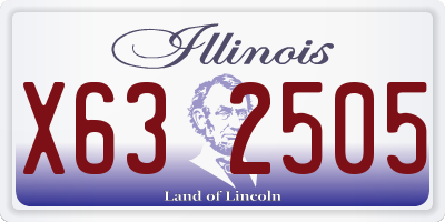 IL license plate X632505