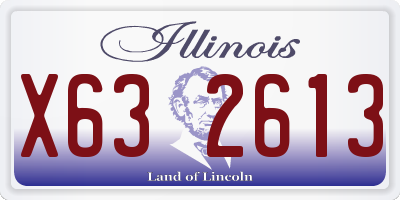 IL license plate X632613