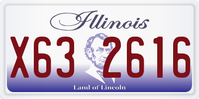IL license plate X632616