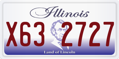 IL license plate X632727