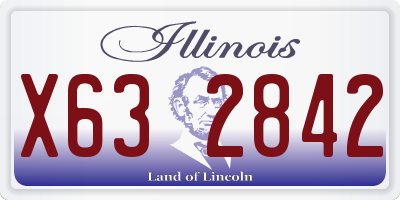 IL license plate X632842