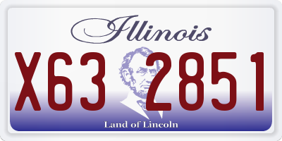 IL license plate X632851