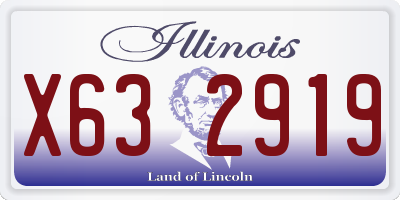 IL license plate X632919