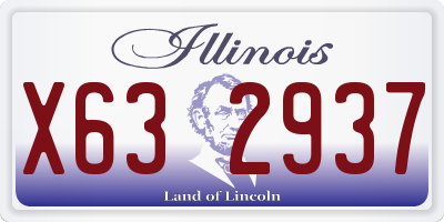 IL license plate X632937