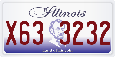 IL license plate X633232