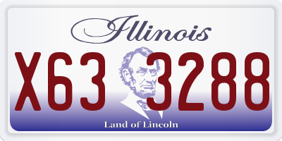 IL license plate X633288