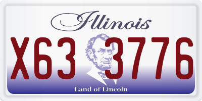 IL license plate X633776