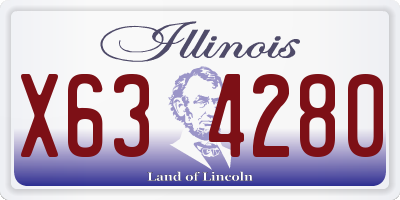 IL license plate X634280