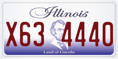 IL license plate X634440