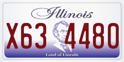 IL license plate X634480