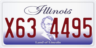 IL license plate X634495