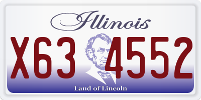 IL license plate X634552