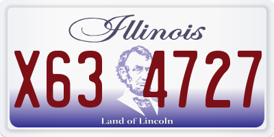 IL license plate X634727