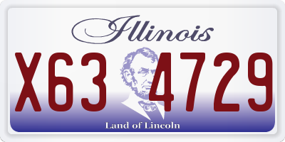 IL license plate X634729